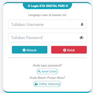 Register PGRI Lampung Barat - Persatuan Guru Republik Indonesia Cabang Lampung Barat